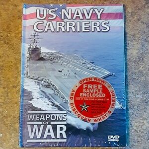 US Navy Carriers Weapons of War DVD  w/ Bonus Booklet - Brand New/Sealed